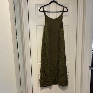 Eileen Fisher Khaki green Maxi Dress